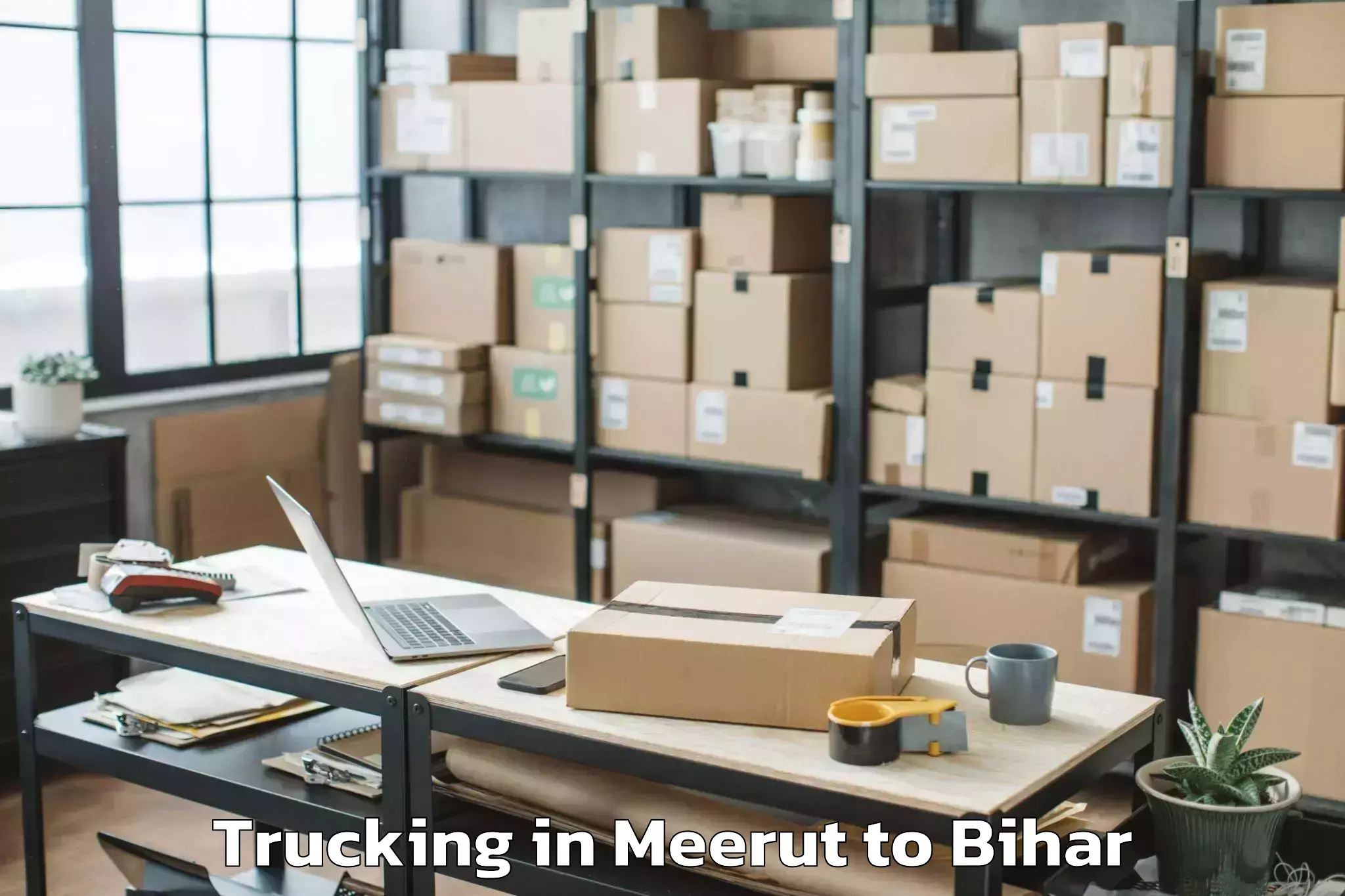 Leading Meerut to Chaugain Trucking Provider